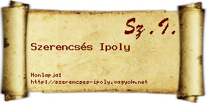 Szerencsés Ipoly névjegykártya